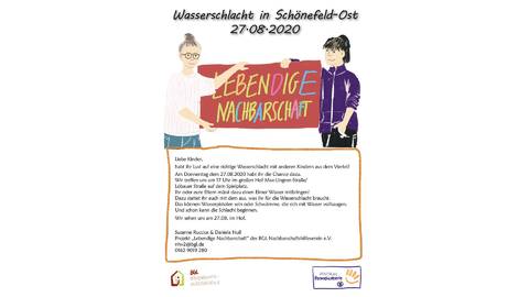 s_ws wasserschlacht schoenefeld BGL Nachbarschaftshilfeverein - Aktuelles vom Nachbarschaftsprojekt Schönefeld - Wasserschlacht in Schönefeld-Ost